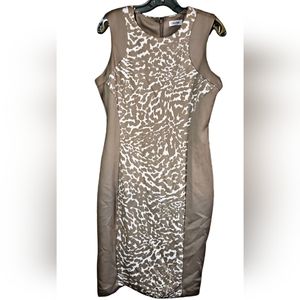 Calvin Klein Tan Pencil Skirt Size 12 Dress